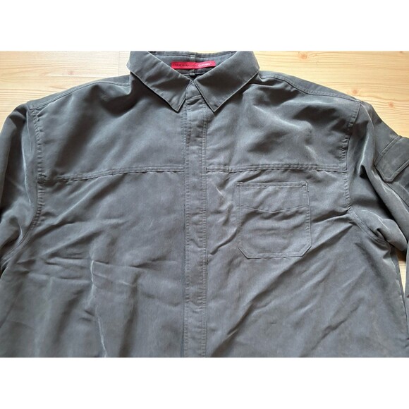 ScotteVest T-Shirt Mens 3XL Grey Performance Tech TEC Long Sleeve m Pockets - Picture 2 of 7